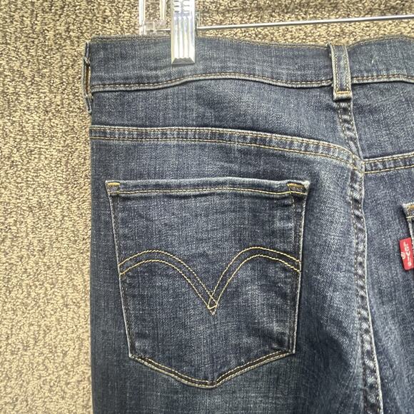 Levis Mid Rise Classic Crop Jeans Womens 10 Blue Denim Med Wash Casual EUC! - Picture 10 of 16